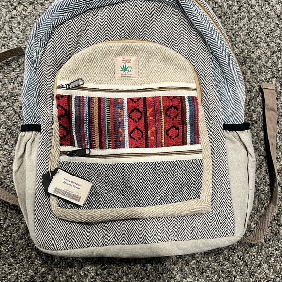 Hemp- Cotton backpack. - Picture 2 of 9